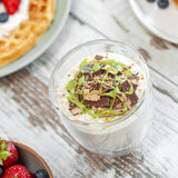 Fresh Delicious dubai style overnight oats, a popular healthy meal prep for weight loss and muscle gain by Macro Based Diet.