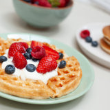 Protein waffles – healthy meal prep for weight loss and muscle gain by Macro Based Diet.