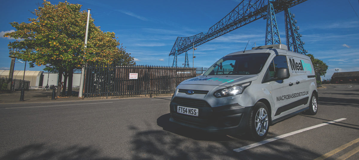 Macro Based Diet Healthy Meal Prep, Delivery Van, Middlesbrough, Transporter Bridge.