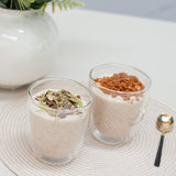 Fresh Delicious dubai style overnight oats, biscoff oats, a popular healthy meal prep for weight loss and muscle gain by Macro Based Diet.