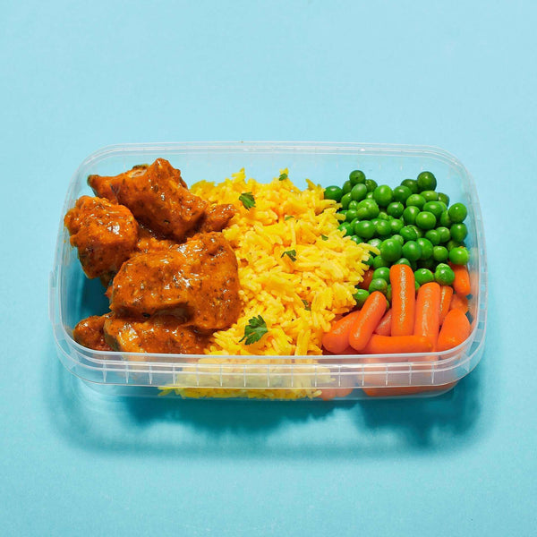 Fresh Garlic Chicken with Pilau Rice, healthy meal prep delivery for weight loss and muscle gain by Macro Based Diet.